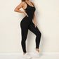 One Piece Backless Bodycon Scrunch Jumpsuit Women Dance Fitness Overalls Push Up Sleeveless Yoga Sport Jump Suit The Clothing Company Sydney