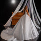 Vintage A-Line Sequins Square Collar Bridal Gown Sweep Train Spaghetti Strap Wedding Dresses The Clothing Company Sydney