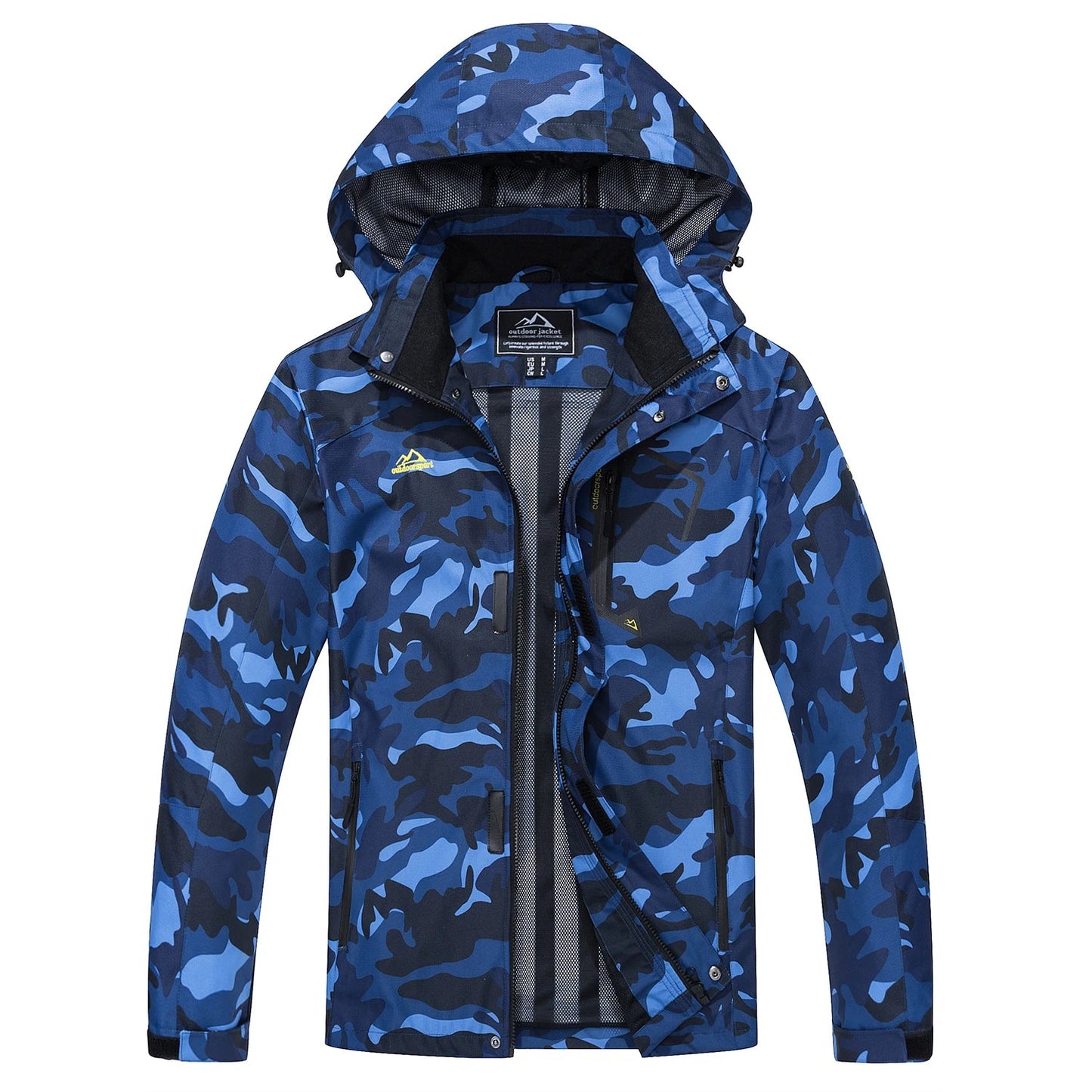 Lightweight Windbreaker Mens Mesh Lined Waterproof Rain Jacket Outdoor Fishing Hiking Jacket with Detachable Hood The Clothing Company Sydney