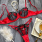 2 Piece Fancy Lingerie Floral Lace Bra Set Bilizna Luxury Well-Looking Underwear Fairy Fine Lace Exotic Set