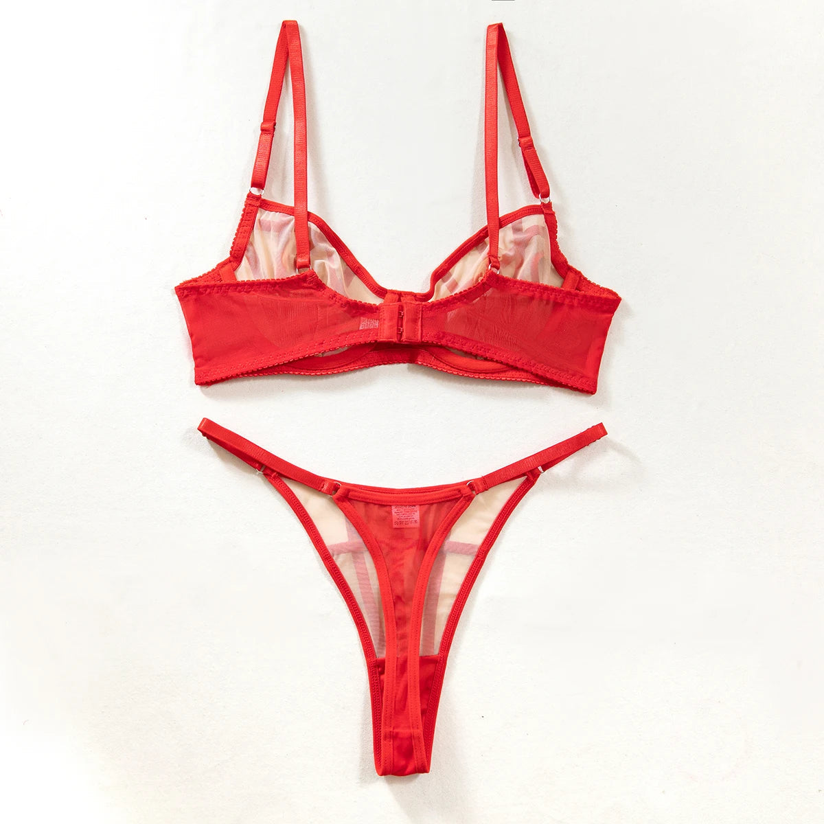 Irregular Plaid Lingerie 2 Piece Sets Mesh Patchwork See Through Bras And Thongs Suits Intimate Outfit The Clothing Company Sydney