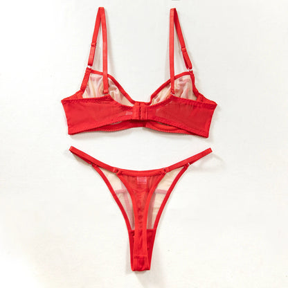 Irregular Plaid Lingerie 2 Piece Sets Mesh Patchwork See Through Bras And Thongs Suits Intimate Outfit The Clothing Company Sydney