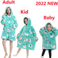 Oversized Hooded Blanket for Adult Child Wearable Blankets for Winter Warm Outdoor Hoodie Sweatshirt The Clothing Company Sydney