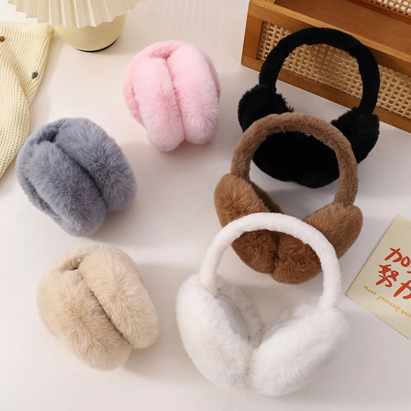 Solid Soft Plush Ear Keep Warmer Winter Earmuffs For Women Men Fashion Outdoor Earflap Protection Ear-Muffs Ear Cover The Clothing Company Sydney