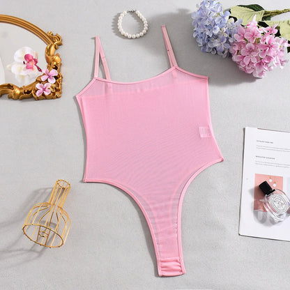 Tight-Fitting Casual Mesh Bodysuits Underwear Transparent Bodysuits The Clothing Company Sydney