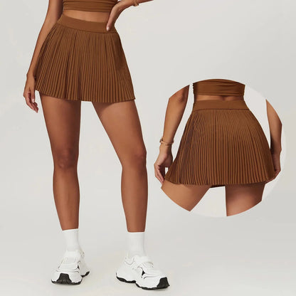 Two Piece Women's Yoga Sports Indoor Outdoor Fitness Tennis Yoga Skirt