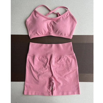 Solid Seamless Half Pants Women Soft  Fitness Outfits Yoga Gym Running Bike Wear Bicycle Skorts The Clothing Company Sydney