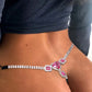 Pink Heart Panties String Underwear Rhinestone Beachwear Brief Rave Thong Briefs G String The Clothing Company Sydney