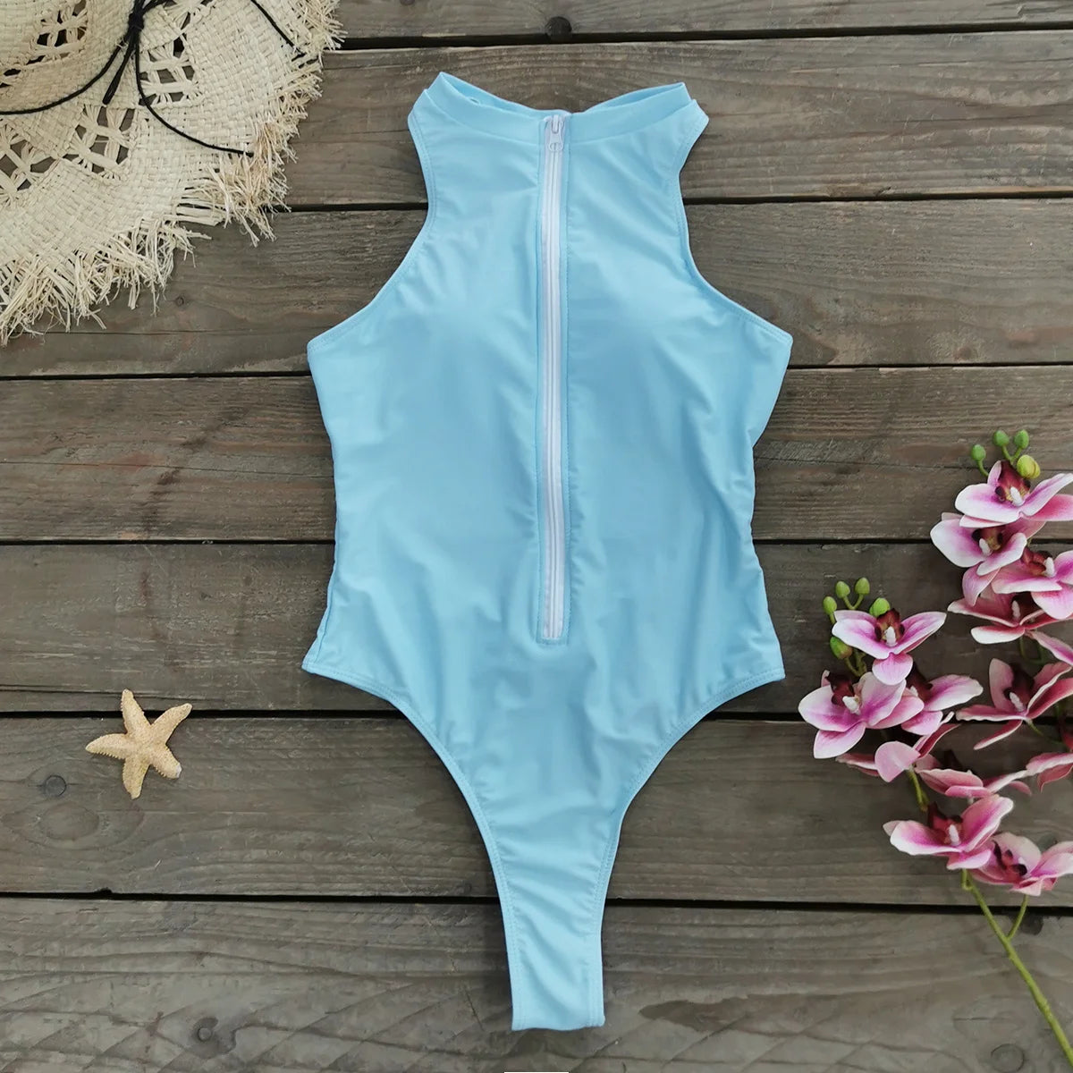Sleeveless One Piece Swimsuit Sport Style Bodysuit Swimwear Monikini Beach Suit Surfing Wear The Clothing Company Sydney