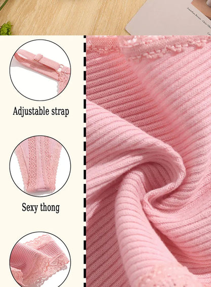 5 Pack G-string Panties Cotton Women's Underwear  Adjustable Waist Pantys Bikini Thongs Lingerie The Clothing Company Sydney