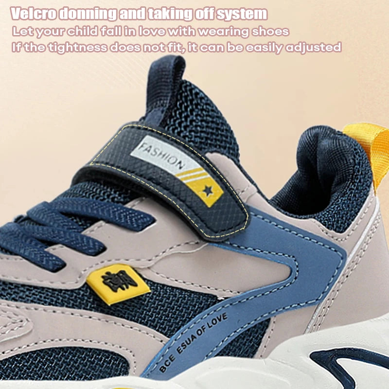 Kids Boy's Girls's Summer Mesh Breathable Sneakers Anti-Skid Outdoor Children Sport Running Shoes