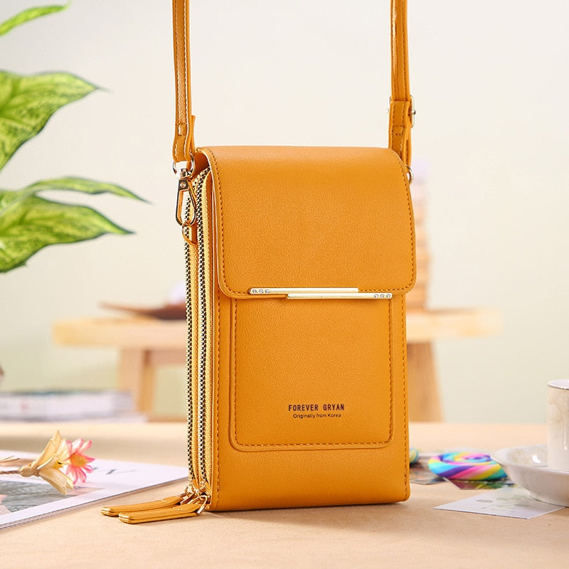 Ladies Handbags Female Pu Leather Shoulder Bags Touch Screen Phone Purse Crossbody Bag Large Capacity Hand Bag The Clothing Company Sydney