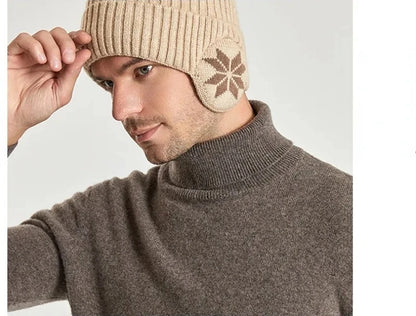 Men Women Winter Warm Plush Knitted Snow Fashion Hat Unisex Outdoor Ear Protection Caps Beanies Skulls