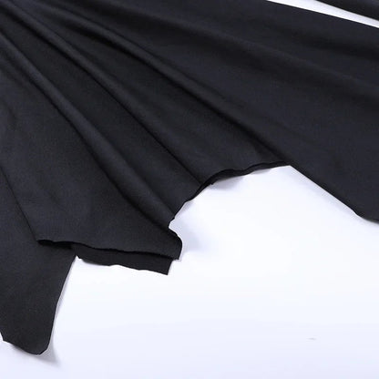 Women's Halloween Costume Batwing Sleeve Black Gothic Dress The Clothing Company Sydney