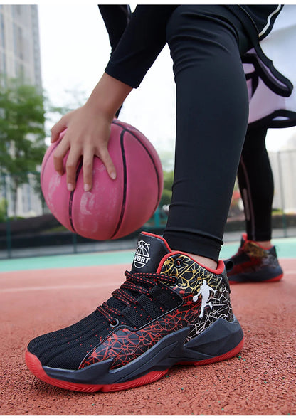 Kids Children‘s Basketball Shoes Non-slip Breathable Basketball Training Sneakers Lace-up Boys Girls Basketball Boots Athletic Shoes The Clothing Company Sydney