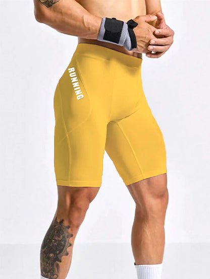 Men's Bodybuilding Shorts Gym Running Leggings Male Joggings Elastic Compressions Sweatpant Football Basketball Tights Shorts