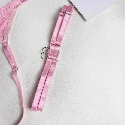 4 Piece Tassel Lingerie Bra Intimate Panties Outfit Sets - The Clothing Company Sydney