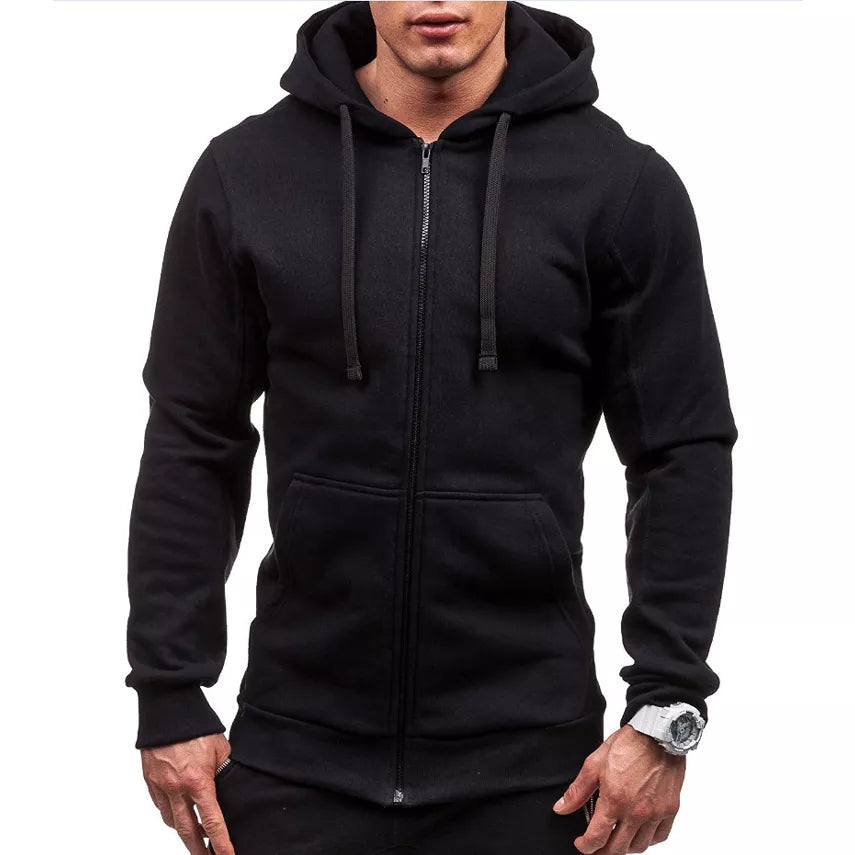 Men's Hooded Sweatshirts Zipper Hoodie Men Sweatshirt Solid Colour Sweatshirts For Male Sweatshirts The Clothing Company Sydney