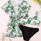 Flower Print Girls Swimwear Kids Children 3 Piece Swimsuit Cover Up Set Teens Swimming Suit The Clothing Company Sydney