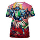 Hindu God Goddess Fun Graphic T-shirt Fashion Men's And Women's Crew Neck Short Sleeve Top Trend Street Wear