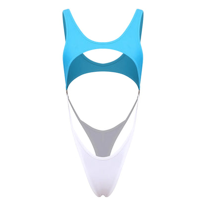 Women's One-piece Swimsuit Micro Bikini Bathing Suit Beachwear Sleeveless Bodysuit Swimwear