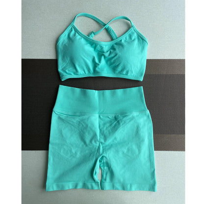 Solid Seamless Half Pants Women Soft  Fitness Outfits Yoga Gym Running Bike Wear Bicycle Skorts The Clothing Company Sydney