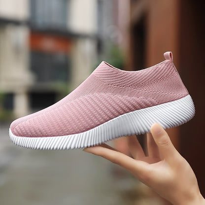 Women's Vulcanized Shoes Slip On Flats Shoes Female Loafers Walking Breathable Sneakers Trainers Ladies Shoes The Clothing Company Sydney