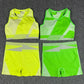 Yoga Set Sport Bra and Shorts fluorescent Gym Set 2 Piece GYM Workout Sportwear Padded Vest Fitness Suit The Clothing Company Sydney