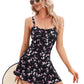 Women's Plus-Size Flower Printing Shaping Body One Piece Swim Dresses Swimsuit The Clothing Company Sydney