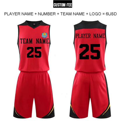 2 Piece Sportswear Basketball Jersey Shorts Set Blank custom Men Women Kids Basketball Uniforms