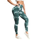 Womens Tie dye Gym Leggings Seamless Pants Scrunch Sports Fitness High Waist Workout Yoga Leggings The Clothing Company Sydney