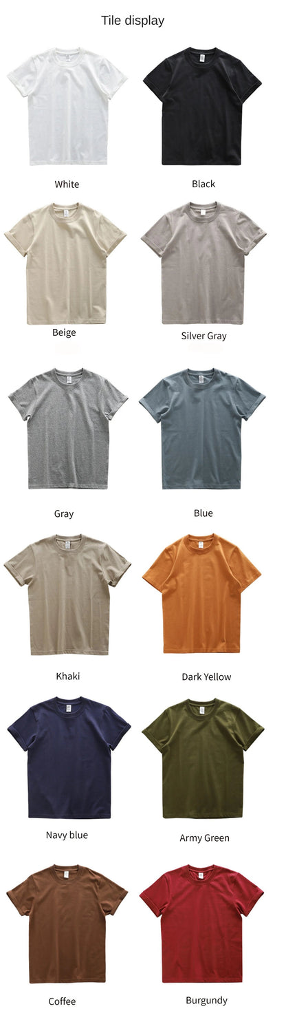 Men's 280gsm Oversized Heavy T-Shirt Summer Short Sleeve Tee Cotton Top Casual T Shirts The Clothing Company Sydney