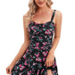 Women's Plus-Size Flower Printing Shaping Body One Piece Swim Dresses Swimsuit The Clothing Company Sydney