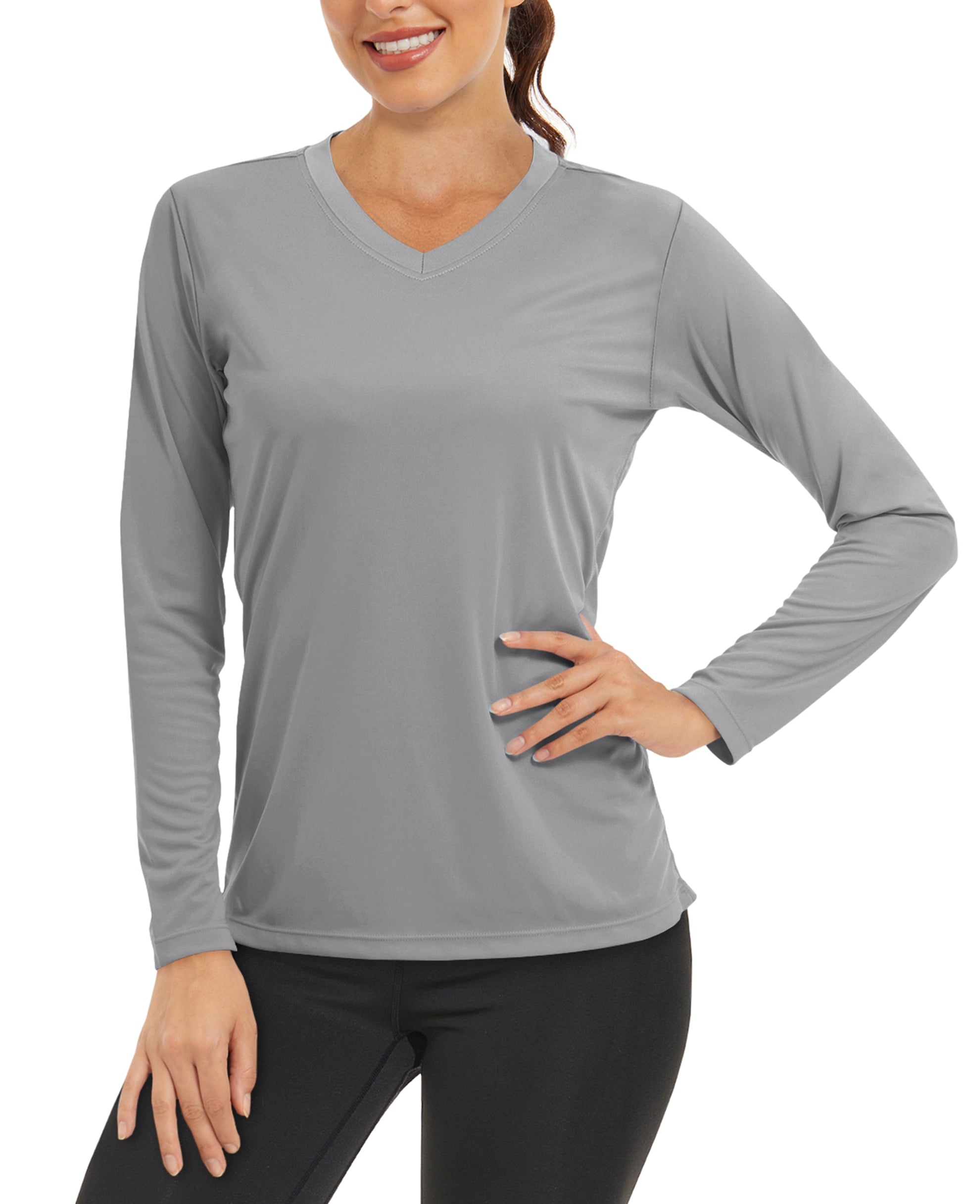 Summer Sun Protection Shirts UPF 50+ Womens Long Sleeve V Neck Shirts Lightweight Quick Dry Tee Shirts Outdoor Pullover The Clothing Company Sydney