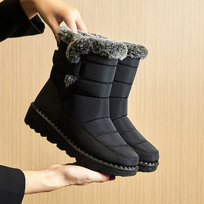 Waterproof Winter Boots for Women Faux Fur Long Plush Snow Boots Platform Ankle Boots Warm Cotton Mix Shoes The Clothing Company Sydney