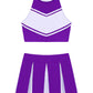 2 Piece Cheerleader Costume Women Adult Cheerleading Uniform Dancing Outfit Sleeveless Crop Top with Mini Pleated Skirt The Clothing Company Sydney