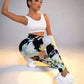 Women's 3D Print Tie Dye Sports Seamless High Waist Fitness Push Up Leggings Gym Clothing Workout Tights Pants