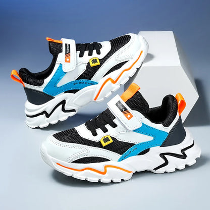 Kids Boy's Girls's Summer Mesh Breathable Sneakers Anti-Skid Outdoor Children Sport Running Shoes