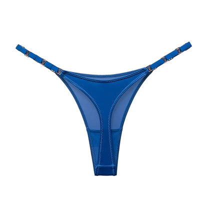 Seamless Thong Women Underwear Briefs Panties Zebra Flower Low Rise Metal Buckle G String Bikini Panty