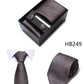 4 Piece Tie Handkerchief Cufflink Set For Men Necktie Holiday Gift Box Blue Gold Suit Accessories Slim Wedding Set The Clothing Company Sydney