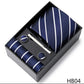 7.5 cm Width Tie Sets Black Men's Tie Hankerchiefs Cufflinks clip Box wedding gift handmade Necktie Set The Clothing Company Sydney