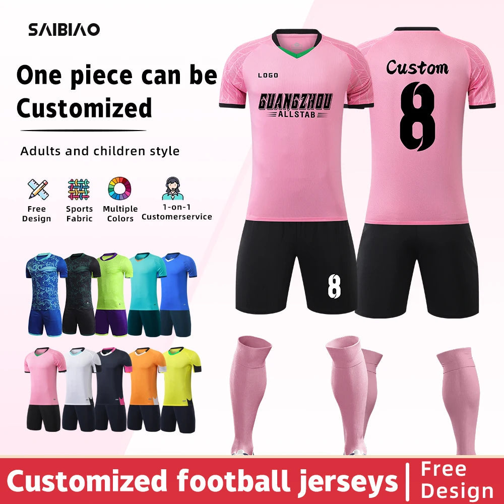 Adult Kids Football Jerseys Men Women Soccer Uniforms Sports Clothes Customised Futsal Sportswear Child Team Training Tracksuit Outfit The Clothing Company Sydney
