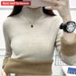 Ladies Turtleneck Winter Sweater Women Elegant Thick Velvet Lined Warm Knitted Pullover Slim Tops Jersey Knitwear Jumper The Clothing Company Sydney