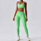 Seamless Athletic Wear Women Yoga Set 2 Piece Workout Tracksuit Sport Bra Gym Suits Fitness High Waist Running Leggings Sports Sets The Clothing Company Sydney