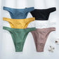 2 Pack Seamless Women Pantys Thongs High Waist Soft Underwear Solid Colors Breathable G-String The Clothing Company Sydney