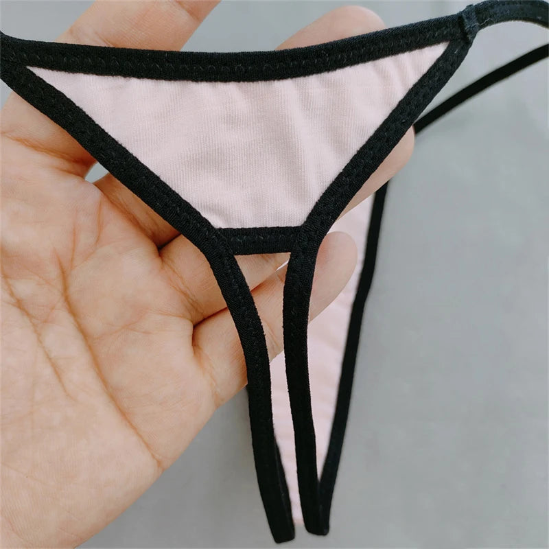 2 Pack Cotton Seamless Thong Open Hip T-back Underwear Elastic Panties Ladies Breathable G-String Briefs The Clothing Company Sydney