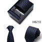 4 Piece Tie Handkerchief Cufflink Set For Men Necktie Holiday Gift Box Blue Gold Suit Accessories Slim Wedding Set The Clothing Company Sydney