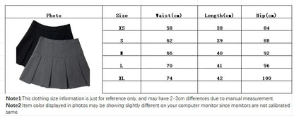 Vintage Grey Pleated Skirt Women High Waist Mini Skirts Streetwear Skirt The Clothing Company Sydney