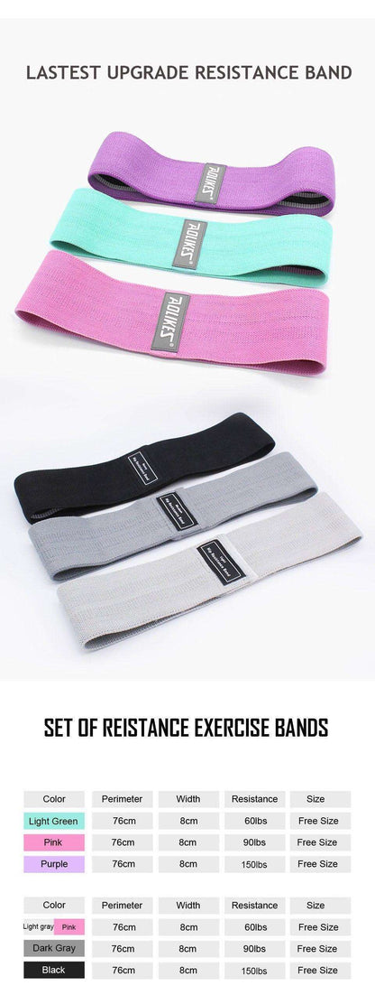 1PC Hip Yoga Resistance Band Wide Fitness Exercise LegsLoop For Circle Squats Training Anti Slip Band The Clothing Company Sydney