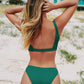 Feather Yarn Solid Bikini Set Plain Hollow out Padded Two Piece Swimwear Thong Swimsuits The Clothing Company Sydney